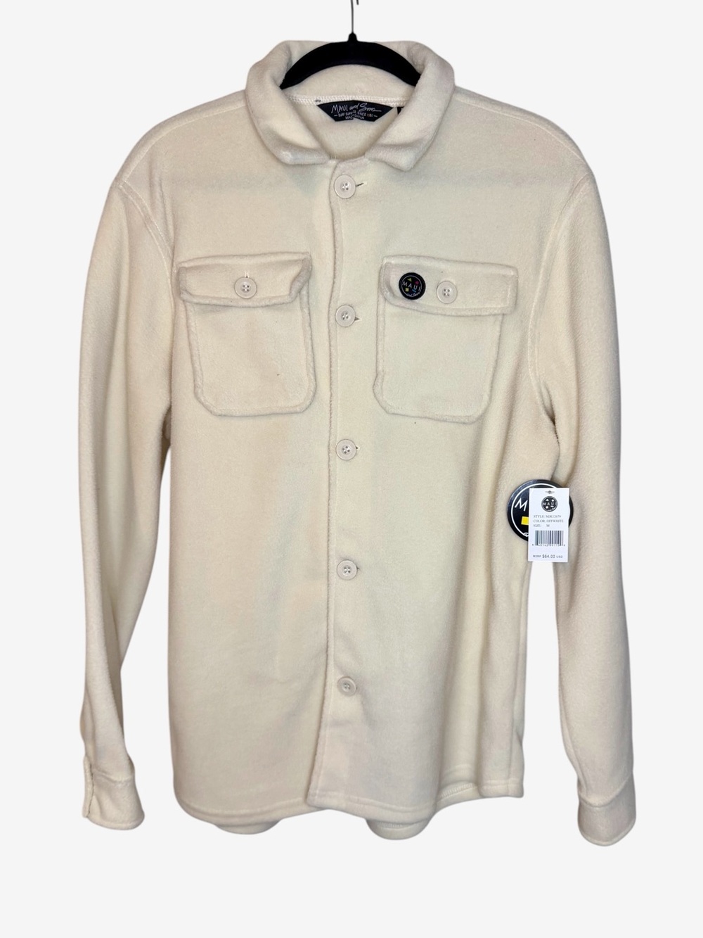 NWT Maui and Sons Heartless Polar Fleece Shirt Jacket - Medium